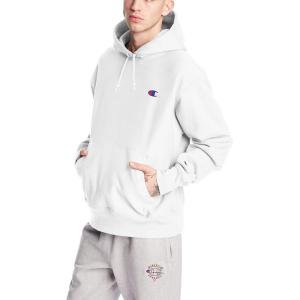 imageChampion Mens Hoodie Reverse Weave Fleece Comfortable Pullover Sweatshirt For MenWhite Left Chest C