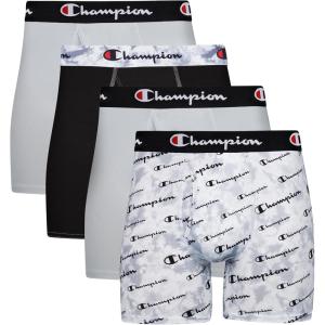 imageChampion Mens Underwear Boxer Briefs Total Support Pouch Assorted 3PackBlackGrey  4 Pack