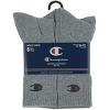 imageChampion Mens Double Dry Moisture Wicking Crew Socks 6 8 12 Packs AvailableGrey  6 Pack