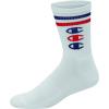 imageChampion Mens Double Dry Moisture Wicking Crew Socks 6 8 12 Packs AvailableWhite With 3 Cs  6 Pack