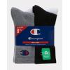 imageChampion Mens Double Dry Moisture Wicking Crew Socks 6 8 12 Packs AvailableWhiteGreyBlack  8 Pack