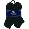 imageChampion Mens Double Dry Moisture Wicking No Show Socks 6 8 Packs AvailableBlack  6 Pack