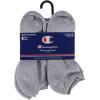 imageChampion Mens Double Dry Moisture Wicking No Show Socks 6 8 Packs AvailableGrey  6 Pack