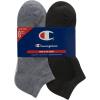 imageChampion Mens Double Dry Moisture Wicking No Show Socks 6 8 Packs AvailableWhiteGreyBlack  8 Pack