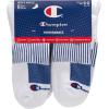 imageChampion Mens Socks Performance Moisture Wicking Ankle Socks for Men 6PackWhite  6 Pack