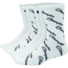 imageChampion Mens Double Dry Moisture Wicking Crew Socks 6 8 12 Packs AvailableWhite With All Over Script  6 Pack