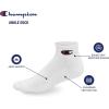imageChampion Mens Double Dry Moisture Wicking Ankle Socks 6 8 12 Packs AvailableBlack With All Over Script  6 Pack
