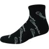 imageChampion Mens Double Dry Moisture Wicking Ankle Socks 6 8 12 Packs AvailableBlack With All Over Script  6 Pack