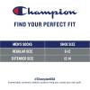 imageChampion Mens Double Dry Moisture Wicking Ankle Socks 6 8 12 Packs AvailableBlack With All Over Script  6 Pack