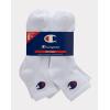 imageChampion Mens Double Dry Moisture Wicking Ankle Socks 6 8 12 Packs AvailableWhite  8 Pack