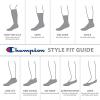 imageChampion Mens Double Dry Moisture Wicking Ankle Socks 6 8 12 Packs AvailableWhite With All Over Script  6 Pack