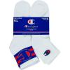 imageChampion Mens Double Dry Moisture Wicking Ankle Socks 6 8 12 Packs AvailableWhite With Buckle C  6 Pack