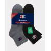 imageChampion Mens Double Dry Moisture Wicking Ankle Socks 6 8 12 Packs AvailableWhiteGreyBlack  8 Pack