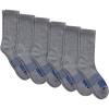 imageChampion Mens Performance Crew Socks 6PackGrey  6 Pack