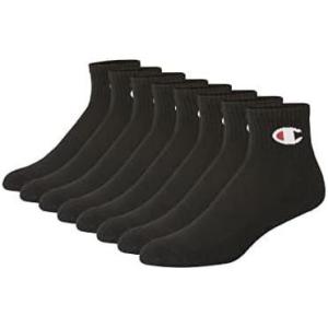 imageChampion Mens Double Dry Moisture Wicking Ankle Socks 6 8 12 Packs AvailableBlack  8 Pack