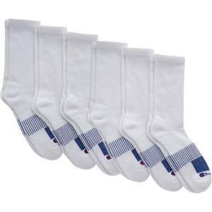 imageChampion Mens Performance Crew Socks 6PackWhite  6 Pack