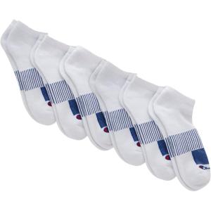 imageChampion Mens Performance No Show Socks 6PackWhite  6 Pack