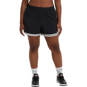 imageChampion WomenS Shorts Varsity Shorts Moisture Wicking Lightweight Gym Shorts For Women 35 Plus Size AvailableBlack