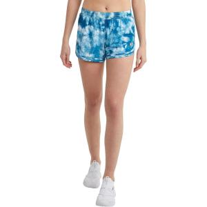 imageChampion WomenS Shorts Varsity Shorts Moisture Wicking Lightweight Gym Shorts For Women 35 Plus Size AvailableCrush Dye Print Fresh Teal