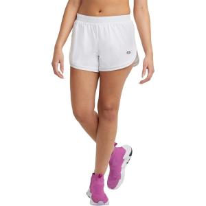 imageChampion WomenS Shorts Varsity Shorts Moisture Wicking Lightweight Gym Shorts For Women 35 Plus Size AvailableWhite
