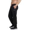 imageChampion Mens Pants Lightweight Lounge Jersey Knit Casual Pants for Men Reg or Big ampamp TallBlack C Patch Logo