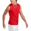 imageChampion Mens Sleeveless TShirt Sport Muscle Tank Moisture Wicking Muscle TShirt For Men Reg Or Big ampamp TallScarlet