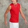imageChampion Mens Sleeveless TShirt Sport Muscle Tank Moisture Wicking Muscle TShirt For Men Reg Or Big ampamp TallScarlet