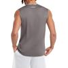 imageChampion Mens Sleeveless TShirt Sport Muscle Tank Moisture Wicking Muscle TShirt For Men Reg Or Big ampamp TallStone Gray
