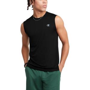 imageChampion Mens Sleeveless TShirt Sport Muscle Tank Moisture Wicking Muscle TShirt For Men Reg Or Big ampamp TallBlack