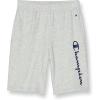 imageChampion Boys Shorts Athletic Shorts for Boys Lightweight Shorts for Kids French Terry 8quotOxford Grey Heather Script