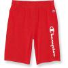 imageChampion Boys Shorts Athletic Shorts for Boys Lightweight Shorts for Kids French Terry 8quotScarlet Script