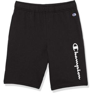imageChampion Boys Shorts Athletic Shorts for Boys Lightweight Shorts for Kids French Terry 8quotBlack Script