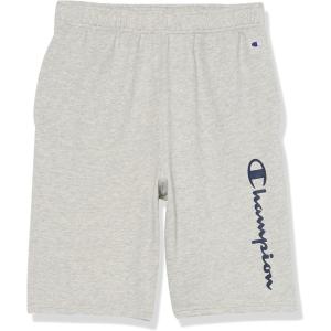 imageChampion Boys Shorts Athletic Shorts for Boys Lightweight Shorts for Kids French Terry 8quotOxford Grey Heather Script