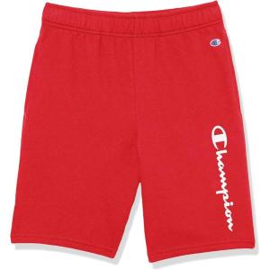 imageChampion Boys Shorts Athletic Shorts for Boys Lightweight Shorts for Kids French Terry 8quotScarlet Script