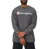 imageChampion Mens Classic Long Sleeve TeeGranite Heather Script