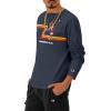 imageChampion Mens LongSleeve TShirt Classic NoCuff Graphic TShirt For Men Mens TShirtNavy Rec Club