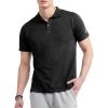 imageChampion Mens Polo TShirt Moisture Wicking Best Polo Shirt For Men ShortSleeve TeeBlack With Taglet
