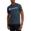imageChampion Mens Tshirt Powerblend Soft Graphic Tshirt Most Comfortable TShirt For MenEbony Heather Script