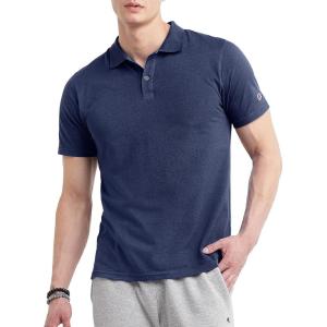 imageChampion Mens Polo TShirt Moisture Wicking Best Polo Shirt For Men ShortSleeve TeeAthletic Navy With Taglet