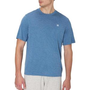 imageChampion Mens Tshirt Novelty Sport Wicking AntiOdor Lightweight Mens TShirtAntique Blue Heather C Logo