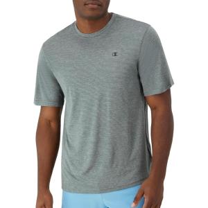 imageChampion Mens Tshirt Novelty Sport Wicking AntiOdor Lightweight Mens TShirtCool Slate Gray Heather C Logo