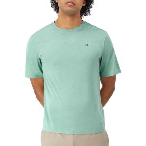 imageChampion Mens Tshirt Novelty Sport Wicking AntiOdor Lightweight Mens TShirtNimbus Green Heather C Logo