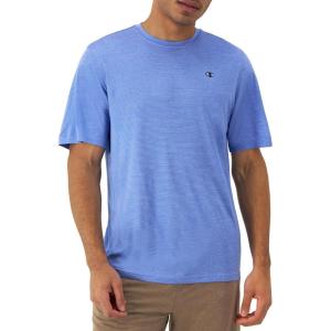 imageChampion Mens Tshirt Novelty Sport Wicking AntiOdor Lightweight Mens TShirtPlaster Blue Heather C Logo