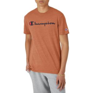 imageChampion Mens Tshirt Powerblend Soft Graphic Tshirt Most Comfortable TShirt For MenTexas Orange Heather Script