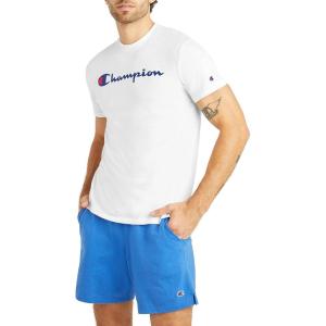 imageChampion Mens Tshirt Powerblend Soft Graphic Tshirt Most Comfortable TShirt For MenWhite Script