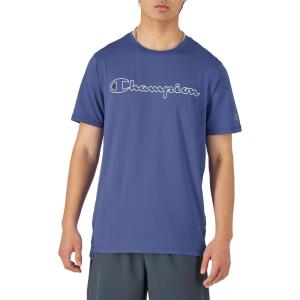 imageChampion Mens Tshirt Mvp Moisture Wicking Anti Odor Lightweight Tshirt for MenStone Crush Blue Outline Script