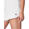 imageChampion WomenS Shorts Gym Shorts MidRise Comfortable Athletic Shorts For Women 25WhiteGfs Silver Grey