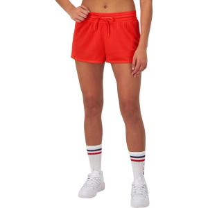 imageChampion WomenS Mesh Shorts Lightweight Gym Shorts MidRise Workout Shorts For Women 25Solar Crimson