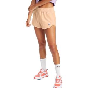imageChampion WomenS Shorts Gym Shorts MidRise Comfortable Athletic Shorts For Women 25Certain Peach