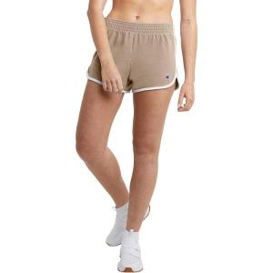 imageChampion WomenS Shorts Gym Shorts MidRise Comfortable Athletic Shorts For Women 25Country WalnutWhite